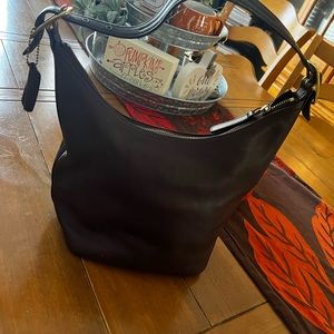 Coach leather hobo, brown